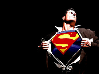 Man holding superman symbol looking 4 - alex ross free wallpaper
