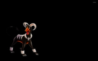 Goat red nose black background - a goat free wallpaper