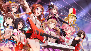 Anime girls guitars hats stage - a stage free wallpaper