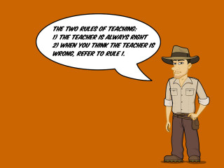 Cowboy hat teacher cartoon speech - a cartoon free wallpaper for desktop