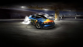 Blue car yellow blue hood - hood free wallpaper
