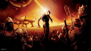 Man group people field alien - free sci-fi wallpaper