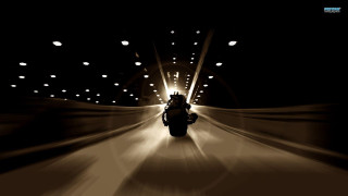 Motorcycle night ride dark street 2 - a dark street free wallpaper
