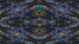 Psychedelic pattern black background blue - esao free wallpaper for desktop