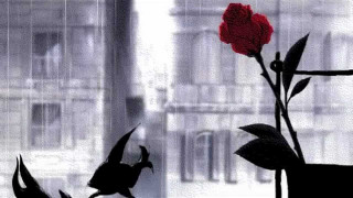 Red rose vase bird building - conrad marcarelli free wallpaper
