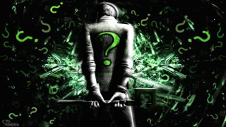 Woman green suit question mark - a question mark free wallpaper