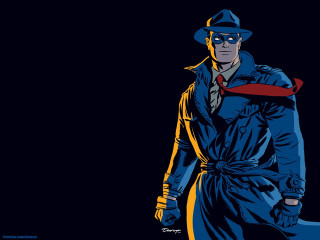 Man trench coat hat umbrella - dave gibbons free wallpaper
