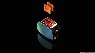 Toaster bread slices bacon top - product photo free wallpaper