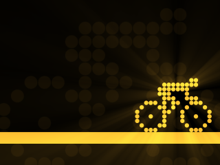 Yellow ribbon bicycle polka dot - a bicycle free wallpaper