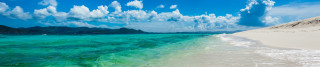 Beach clear blue water sandy 2 - a sandy shore free wallpaper