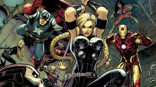 Avengers group building giant spider - alan davis free wallpaper