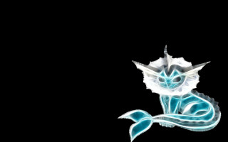 Blue white dragon black background - dragon free wallpaper