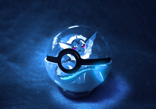 Glass ball scissor tabletop blue - inside free wallpaper
