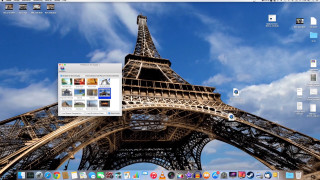 Computer screen eiffel tower mousepad - a computer screen free wallpaper for desktop