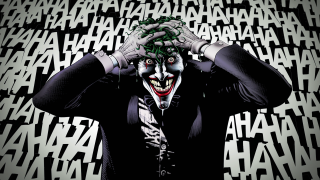 Man joker costume covering face - chaos free wallpaper