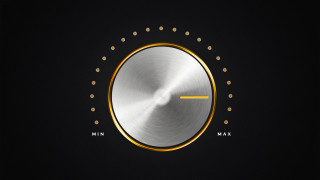 Metal clock yellow line black - metal free wallpaper