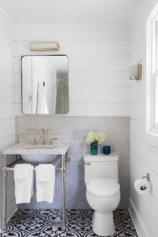 Bathroom toilet interior design modern 15 - iridescent accent free wallpaper