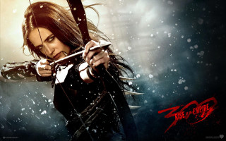 Woman bow arrow snow night - araceli gilbert free wallpaper