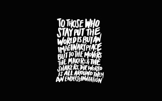 Black white text black background - colin mccahon free wallpaper