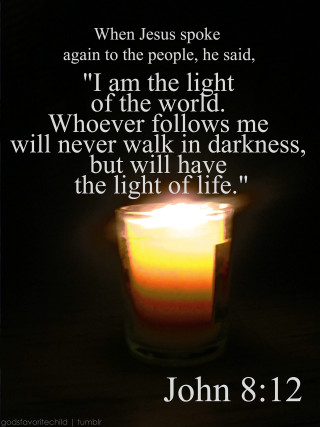 Candle bible verse image presentation - free light wallpaper