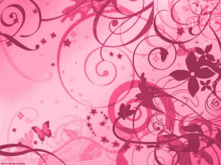 Pink background swirls stars pattern 2 - swirl free wallpaper for desktop