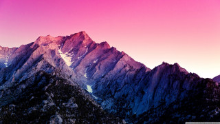 Mountain range pink sky background 5 - bob ross free wallpaper