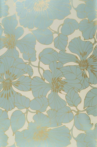 Blue gold flower pattern white - flower pattern free wallpaper for mobile