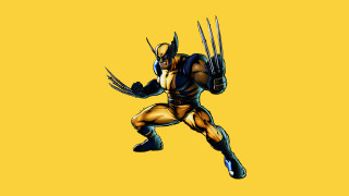 Wolverine running air claws open - pixel art free wallpaper