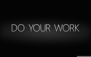 Do your work black white 3 - edward ruscha free wallpaper
