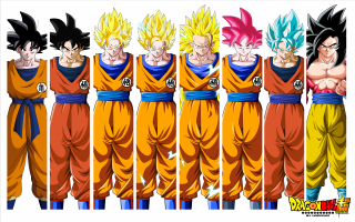 Dragon ball characters different outfits - epic scale free wallpaper