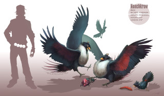 Man bird wings fantasy illustration - another bird free wallpaper