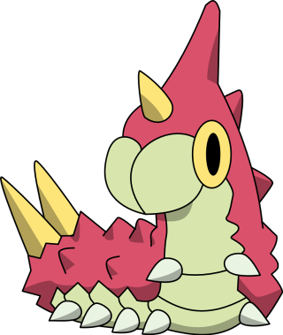 Pink yellow dragon cartoon spikes - a cartoon free wallpaper for mobile