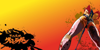 Blood splatter kimono fire sunset - action painting free wallpaper