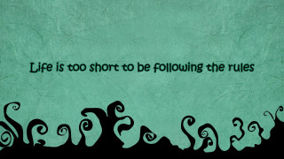 Green quote life short rules - dr. seuss free wallpaper