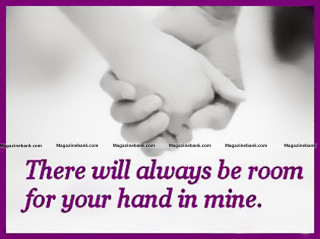 Hands holding quote love support - a quote below free wallpaper