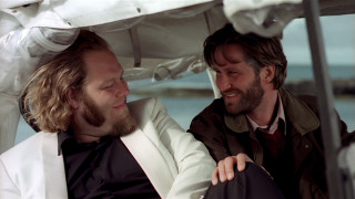 Two men boat smiling blonde - erwin bowien free wallpaper