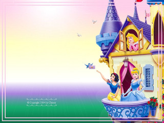 Castle princess prince bird flying 2 - fantasy magic free wallpaper for desktop