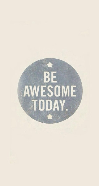 Be awesome today wall stars - side of a wall free wallpaper