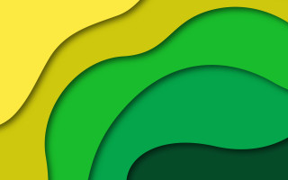 Green yellow gradient curve solo - curve in the middle of it free wallpaper