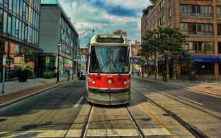 Red white train cityscape tokyo - train free wallpaper