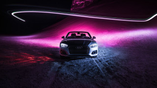 Dark car pink light 3d - the dark free wallpaper