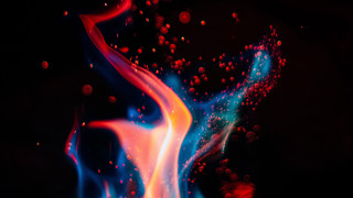 Colorful liquid swirling bubbles abstract - liquid free wallpaper for desktop