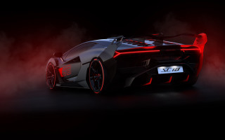 Black red sportscar smoke 3drender - cgstudio free wallpaper for desktop