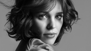Woman short hair bow black - photorealistic portrait free wallpaper