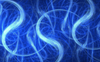 Blue sky starry tree fireworks - a swirl free wallpaper