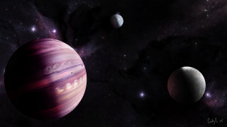 Space planets stars background abstract - the space free wallpaper