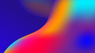 Colorful curved center blue red - smooth gradient free wallpaper