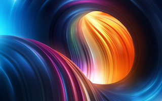 Colorful abstract spiral blonde hair - a spiral design in the center of the image free wallpaper