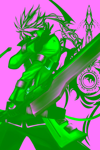 Cartoon character sword demon shoulder - a cartoon character holding free wallpaper for mobile