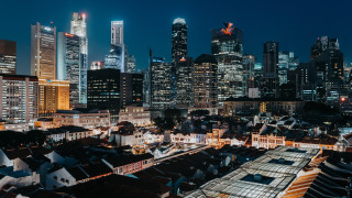 Tokyo night cityscape skyscrapers bridge - tall building free wallpaper for desktop